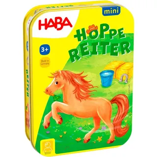 Haba Spiel Hoppe Reiter Mini, Mitbringspiel, Made in Germany bunt