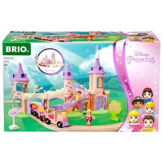 BRIO Disney Princess 33312 Traumschloss Eisenbahn-Set - Märchenhafte Ergänzung Holzeisenbahn - Empfohlen ab 3 Jahren