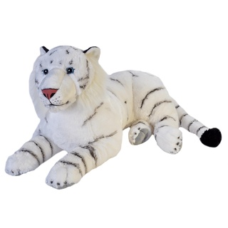 Wild Republic 19548 Jumbo Plüsch Weißer Tiger, großes Kuscheltier, Plüschtier, Cuddlekins, 76 cm