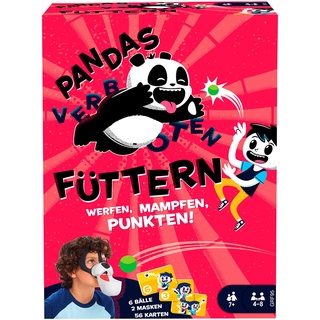 Mattel Games GRF95 - Pandas Füttern (verboten) Kinderspiel, geeignet für 4-8 Spieler, Kinderspiele ab 7 Jahren
