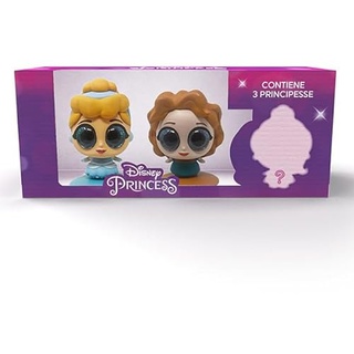Sbabam Disney Princess Toys, Disney Prinzessinnen mit Glitzeraugen, Spielzeug ab 3 Jahre für Mädchen, Disney Geschenke mit 3 Mini Puppe Aschenputtel + Merida + Überraschungsprinzessin