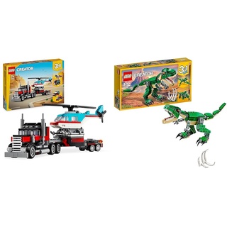 LEGO Creator 3in1 Tieflader mit Hubschrauber & 31058 Creator Dinosaurier