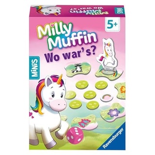 Ravensburger Minis Spiel 24570 - Milly Muffin, Wo War's? Merkspiel für Kinder ab 5 Jahren