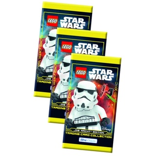 Blue Ocean Sammelkarte Lego Star Wars Karten Trading Cards Serie 4 - Die Macht Sammelkarten, Lego Star Wars Serie 4 - 3 Booster Karten