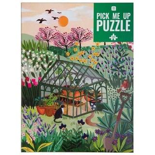 Talking Tables 1000-teiliges Gartenpuzzle - mit passendem Poster & Quizblatt | Buntes illustriertes Design, britische Blumen, Geburtstagsgeschenk, Geschenke für Gärtner, Wandkunst