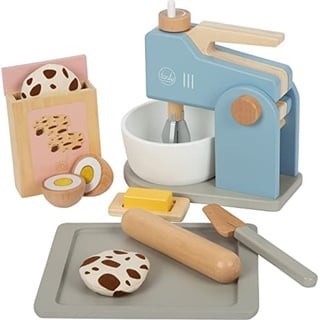 small foot Mixer-Set "tasty" aus Holz, Rollenspielzeug für Kinder, Zubehör für Spielküchen, ab 3 Jahren, 12248