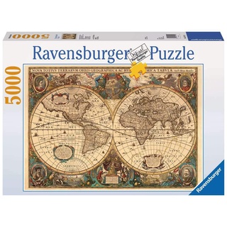 Ravensburger 17411 - Historische Weltkarte Puzzle, 5000 Teile