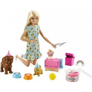 Barbie Hündchenparty Puppe und Spielset - Modepuppe - Mädchen - 3 Jahr(e) - 292 mm (GXV75)