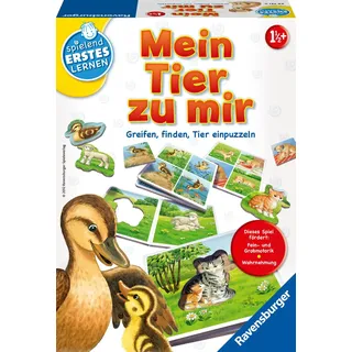 Ravensburger 24731 - Mein Tier zu mir - Puzzelspiel für die Kleinen - Spiel für Kinder ab 1 und 1/2 Jahren, Spielend erstes Lernen für 1-4 Spieler