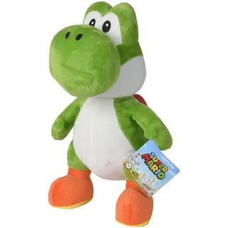 Simba 109231012 - Super Mario Yoshi Plüschfigur, 30cm, kuschelweich, Nintendo, Charakter aus weltberühmten Computerspiel, Dinosaurier, Kuscheltier, ab den ersten Lebensmonaten geeignet