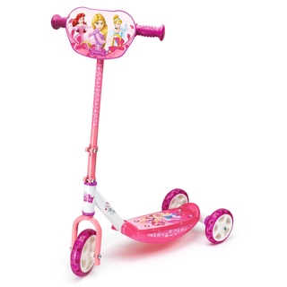 Smoby - Disney Princess Roller - 3 Rädriger Scooter, höhenverstellbaren Lenker, stabiler Metallrahmen, einfachen Transport, für Kinder ab 3 Jahren