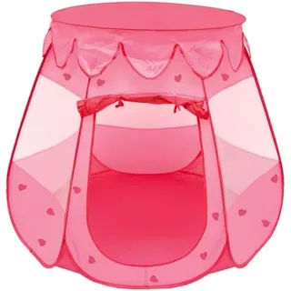 Mädchen Spielzelt 120x120x90cm Kinder-Zelt Bällebad Pop-Up Zelt Rosa