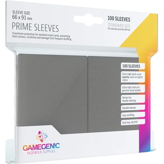 Gamegenic, PRIME Sleeves Gray, Sleeve color code: Gray