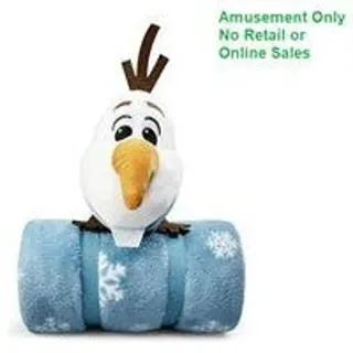 Disney Frozen Plüsch Olaf 28 Cm + Xl-Fleecedecke 110 X 120Cm