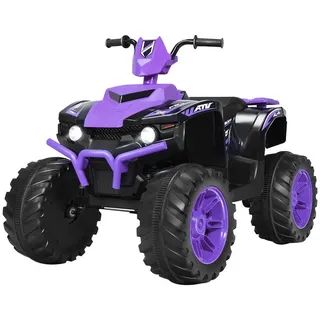 COSTWAY Elektro-Kinderquad, mit Musik, Geschichten & LED lila