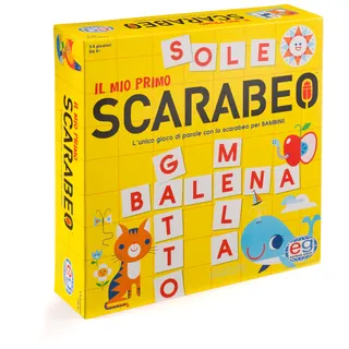 EDITRICE Spiele, Mein erster Skarabäus, Brettspiel, Spiel zum Lernen von Buchstaben und Wörtern, Boardspiel für Kinder von 4 bis 7 Jahren, Boardspiel von 2 bis 4 Spielern