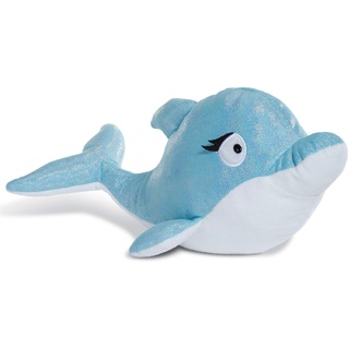 NICI Kuscheltier Delfin Del-Finchen 30 cm – Delfin Plüschtier für Mädchen, Jungen & Babys – Flauschiges Stofftier zum Kuscheln, Spielen & Schlafen – Schmusetier liegend – ab 0 Monaten – 45358