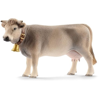 Schleich Farm World - Braunvieh Kuh, Figuren für Kinder ab 3