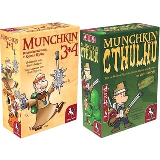 Pegasus Spiele 17224G - Munchkin 3+4 & 17189G - Munchkin Cthulhu 1+2