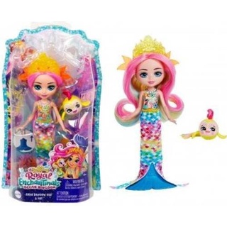Mattel Royal Enchantimals Radia Rainbow Fish & Flo Puppe (HCF68)