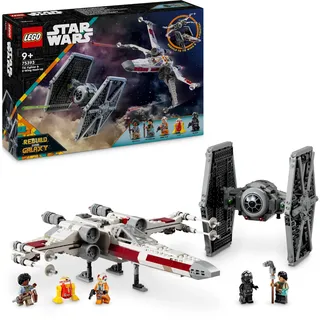 LEGO Star Wars Mashup aus TIE Fighter & X-Wing, baubare Spielzeug Sternjäger, Geschenkidee für Kinder, anpassbare Sternenschiffe, Geschenk für Jungen, Mädchen und alle Fans 75393