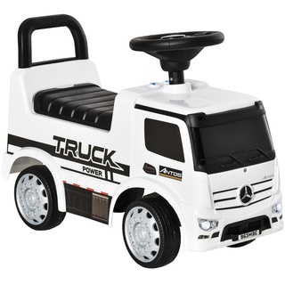 HOMCOM Rutscherfahrzeug als LKW 62,5  x 28,5  x 45  cm (LxBxH)   Kinderauto Laufhilfe Mercedes-Benz-Truck Kinderspielzeug