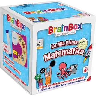 Asmodee - BrainBox: Meine erste Mathematik - Spiel zum Lernen und Trainieren des Geistes, 1+ Spieler, 4+ Jahre, Ausgabe auf Italienisch