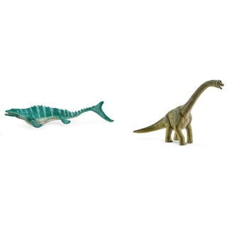 SCHLEICH 15026 Mosasaurus & 14581 Dinosaurs Spielfigur - Brachiosaurus, Spielzeug ab 4 Jahren, 13 x 24.3 x 19 cm