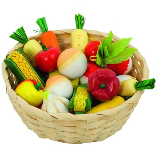 Goki 51662 - Kaufläden und Zubehör - Gemüse im Korb