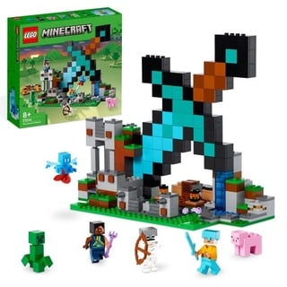 LEGO Minecraft 21244 Der Schwert-Außenposten Set, Spielzeug mit Figuren