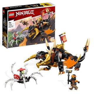 LEGO NINJAGO 71782 Coles Erddrache EVO, Drachen-Spielzeug mit Figuren