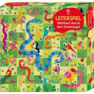 Leiterspiel: Wettlauf durch den Dschungel von Kate Nolan / Usborne Verlag / Taschenbuch