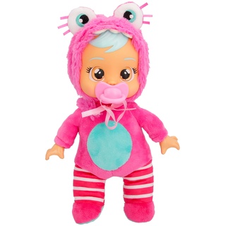 Cry Babies Tiny Cuddles Monster Bubu, Plüsch-Baby-Puppe, Tiny Cuddles mit personalisiertem Pyjama eines Monsters, das echte Tränen weint, Kinder ab 18 Monaten und älter