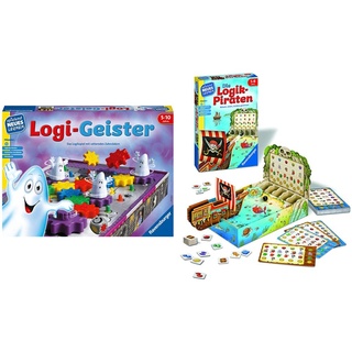 Ravensburger 25042 - Logi-Geister - Spielen und Lernen für Kinder 24969 - Die Logik-Piraten - Spielen und Lernen für Kinder, Lernspiel für Kinder von 5-8 Jahren