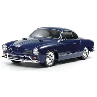 TAMIYA 58677 Volkswagen 1:10 VW Karmann GHIA (M-06L), ferngesteuertes Auto, RC Fahrzeug, Modellbau, Bausatz zum Zusammenbauen, Hobby, Basteln, Blau