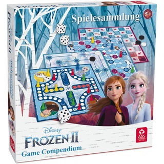 ASS Altenburger 22501551 tollen Brettspielen für Kinder ab 5 Jahren Fans Disney Die Eiskönigin 2 Spielesammlung, Compendium, Frozen 2