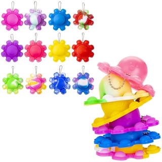 Pop Flip Octopus – zufällige Auswahl Pop Octopus, Fidget Spielzeug, für Kinder, tolles Geschenk, Sammeln Sie alle, TIK Tok Craze