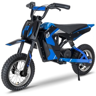 EVERCROSS TECH Elektro-Kinderroller EV12M Evercross E-Motorroller für Kinder elektro motorroller, 8/12/25 KMH, 12 Zoll Luftreifen, 300W E-Motorräder für Kinder blau