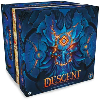 Asmodee - Descent: Legenden der Finsternis - Brettspiel mit App, 1-4 Spieler, 14+ Jahre, italienische Ausgabe