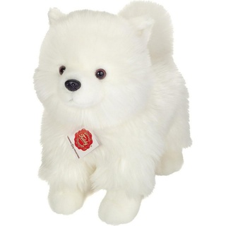 Teddy Hermann® Kuscheltier Zwergspitz stehend weiß, 35 cm, Hund