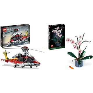 LEGO 42145 Technic Airbus H175 Rettungshubschrauber & 10311 Icons Orchidee