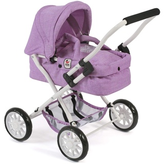 Bayer Chic 2000 555 35 - Puppenwagen Smarty, für Kinder ab 2 Jahren, Melange Flieder, lila