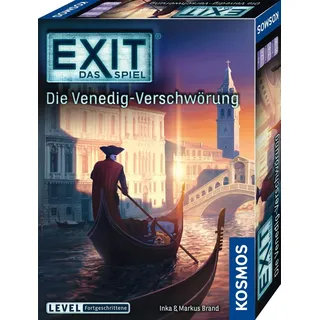 KOSMOS 684396 EXIT - Das Spiel - Die Venedig-Verschwörung, Level: Fortgeschrittene, Escape Room Spiel, EXIT Game für 1-4 Spieler ab 12 Jahre, ein einmaliges Gesellschaftsspiel