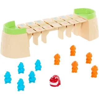 Mattel Kalle Krokofalle - Alligator-Spiel mit bunten Spielfiguren in Form von Affen und Papageien, gefährliche Brücke, für Kinder ab 5 Jahren, HRC09