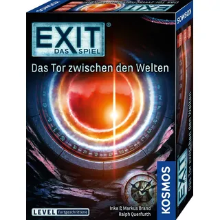 KOSMOS 695231 EXIT® - Das Spiel - Das Tor zwischen den Welten, Level: Fortgeschrittene, Escape Room Spiel, EXIT Game für 1-4 Spieler ab 12 Jahre, einmaliges Gesellschaftsspiel