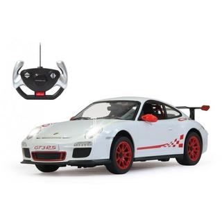 Jamara RC-Auto Porsche GT3 RS 1:14 weiß 2,4GHz, Ferngesteuertes Auto mit LED Fahrlicht rot|weiß