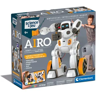 Clementoni - AIRO, Roboter zum Zusammenbauen – ab 9 Jahren – mit künstlicher Intelligenz – Wissenschaft und Spiel Robotics – Spielzeug für Kinder – KI-Technologie