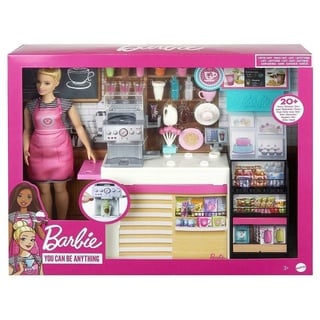 Mattel® Puppen Accessoires-Set Mattel GMW03 - Barbie - You can be anything - Naschcafe Spielset - Pup bunt