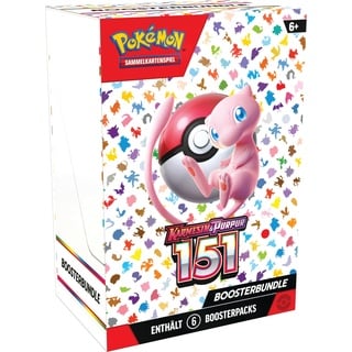 Pokémon-Sammelkartenspiel: Boosterbundle Karmesin & Purpur – 151 (6 Boosterpacks)