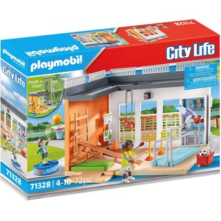 Playmobil® Konstruktions-Spielset Anbau Turnhalle (71328), City Life, (72 St), Made in Germany bunt